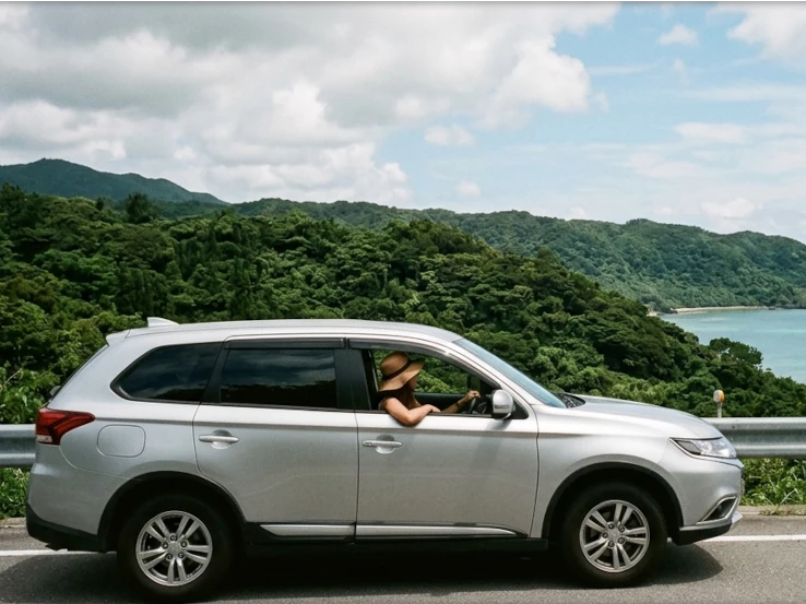 Long term car rental exploring Okinawa highway